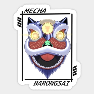 Mecha Barongsai Sticker